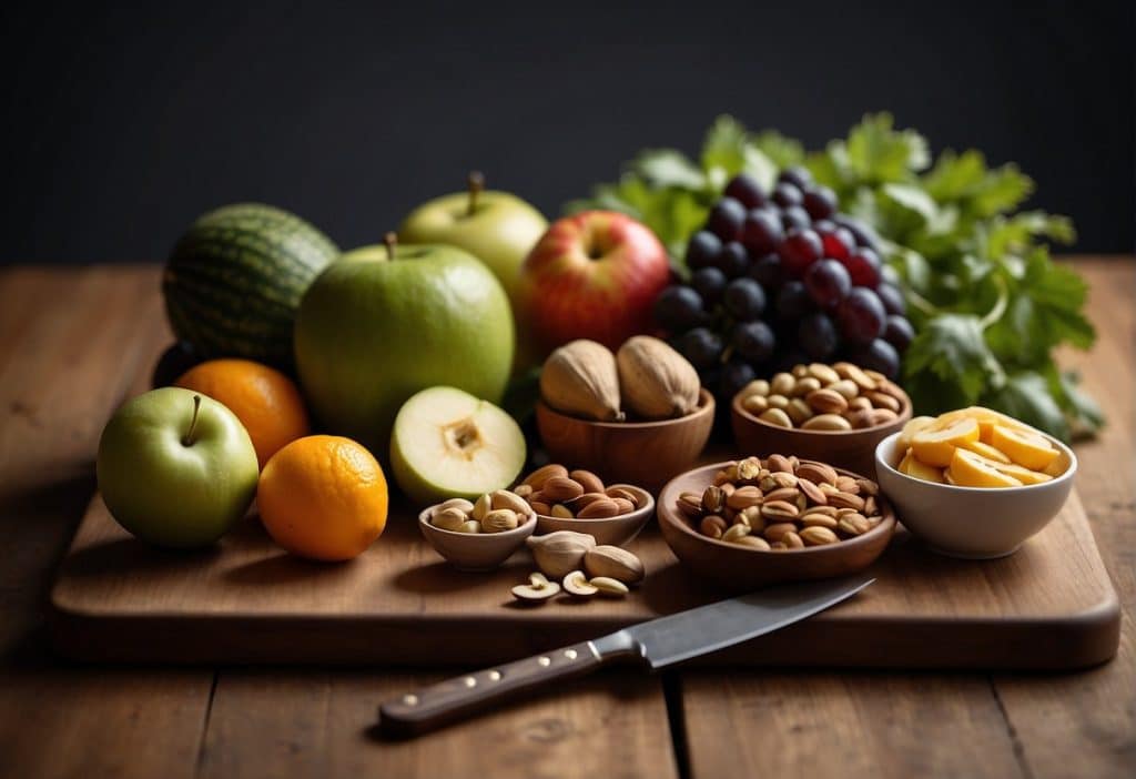 food on cutting board